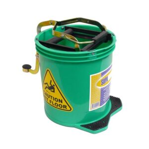 Mop Bucket with Foot Pedal Wringer 16Ltr Green