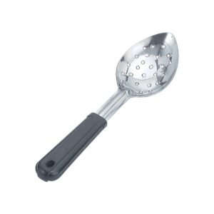 Basting Spoon S/Steel Black Handle 330mm Perforated-36123