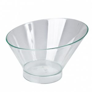 Disposable-Cover-to-suit-Slant-Round-Dish-Clear-195ml-55mmx108mmx75mm-100pcs-47013-C