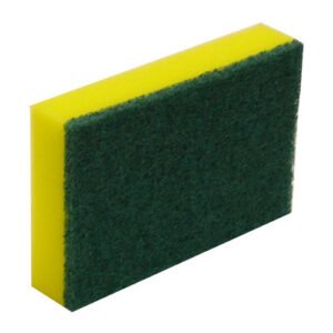 Scourer-Sponge-Commercial-Green-&-Yellow-150-x-100mm-NBSS