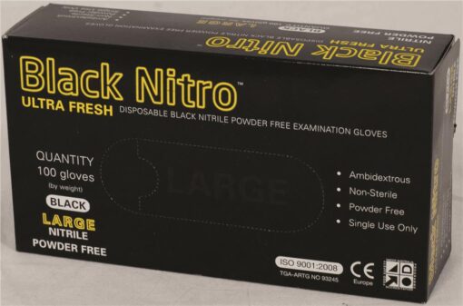 Steel-Drill-Black-Nitro-Powder-Free-Gloves-Large-Ctn-100-468460-L