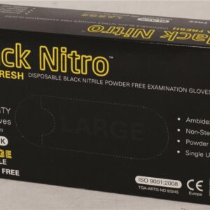 Steel-Drill-Black-Nitro-Powder-Free-Gloves-Medium-Ctn-100-468460-M