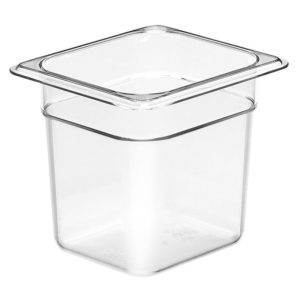Polycarb Food Pan 1/6 Size GN 150mm Clear